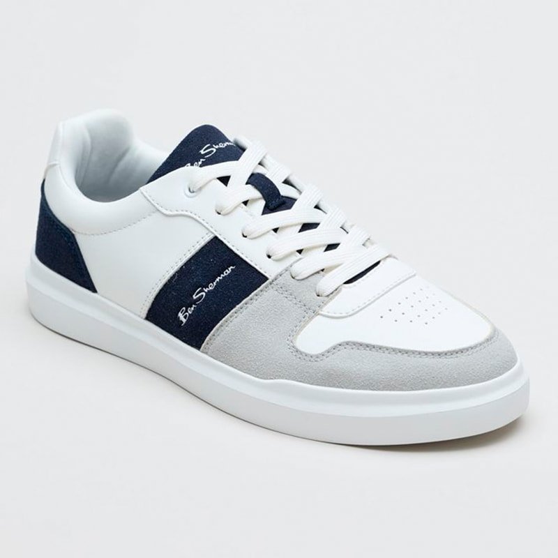 Sneakers Caja - blanc et bleu marine