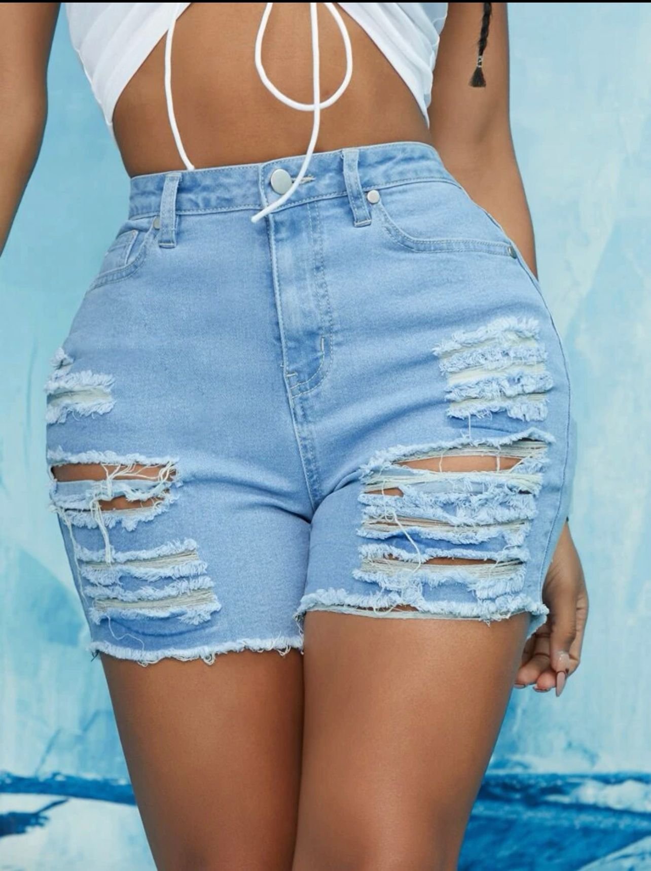 Short en Jean déchiré